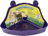 Ware Manufacturing Lock-N-Litter Pan regular 2-pack front view shows easy access for small pets.