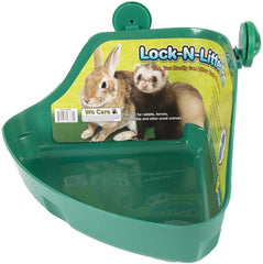 Ware Manufacturing Lock-N-Litter Pan regular 2-pack side view highlights low entry and high back design.