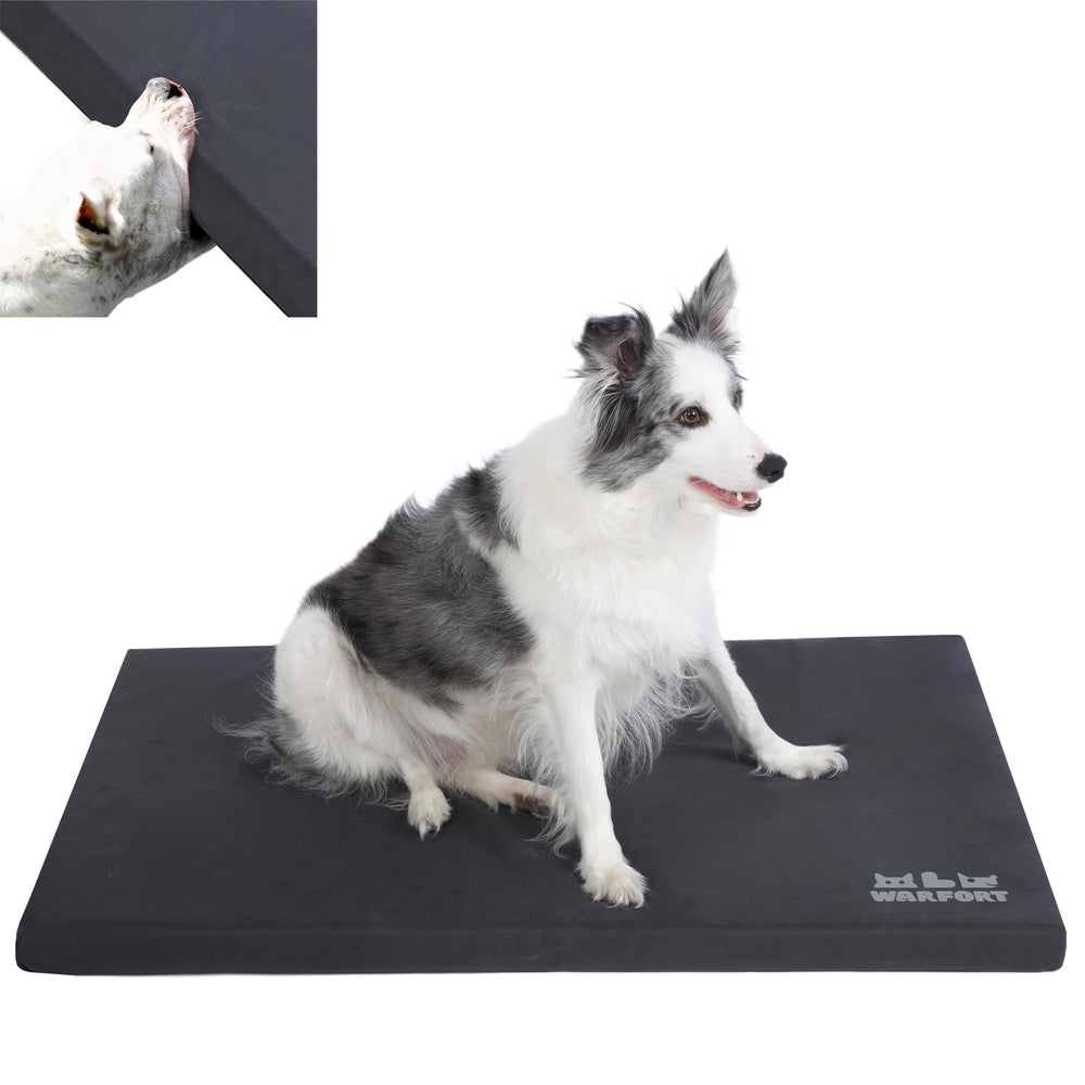 Warfort durable outdoor dog bed charcoal small rugged comfort for daily use in crates and rooms