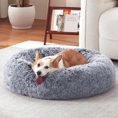 Warmrest donut dog bed 30inch—plush comfort and cozy support.
