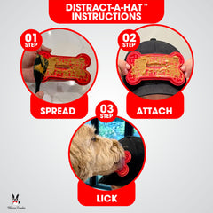 Warren London Distract-A-Hat spreader tool for even treat application.