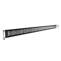WaterRebirth Ultra-Slim Full Spectrum LED light mounted over a 48-54 inch tank for even illumination.