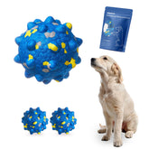 Wavevo tough ETPU dog ball front view reinforces durable chew power for aggressive chewers.