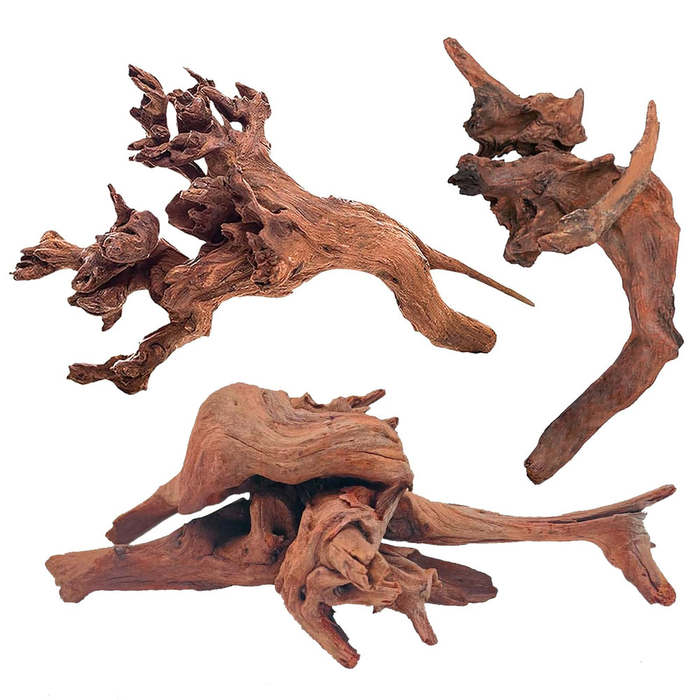WDEFUN driftwood aquarium decor large branch-7-11in provides natural hiding spots for fish