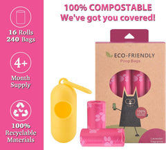 WDFAACK corn starch compostable bags deliver eco-friendly, leak-free waste handling.
