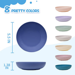 WDZZHOT shallow 5.5-inch cat bowls prevent whisker contact during meals.