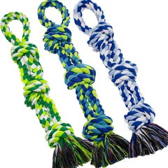 WDZZHOT three-pack rope toy with knots for tug and chew play