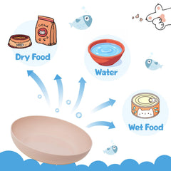 WDZZHOT wheat straw cat bowls are BPA-free and non-toxic.