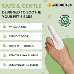 We Love Doodles safe gentle ear cleaner for sensitive dog ears