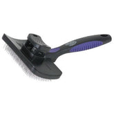 Weaver Leather self-cleaning slicker brush 4in-wide untangles hair for smoother livestock coats