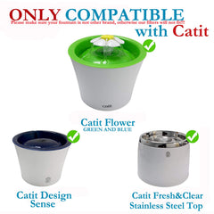 WECATION pack8-filter for catit-flower-fountain improves water taste.