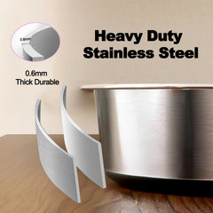 WEDAWN non-slip rubber bottom keeps bowls in place during mealtime