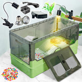 Wedoelsim Turtle Tank Kit front view showing escape-proof design for secure pet housing