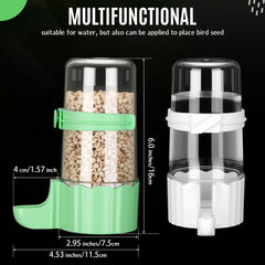 Weewooday automatic bird feeder for cages keeps feeding simple and tidy.