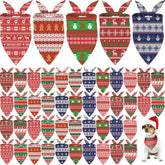 Weewooday Christmas bandanas bulk with diverse designs for festive dog styling.