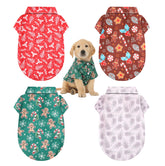 Weewooday Christmas dog shirt snowflake design for festive photos