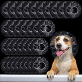 Weewooday disposable pet shower cap covers dog's head for a mess-free bath