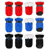 Weewooday dog boots with adjustable-drawstring secure paw fit for outdoor use