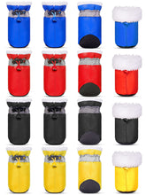 Weewooday dog shoes blue waterproof outer keeps paws dry in rain.