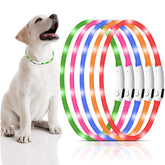 Weewooday pink light up dog collar boosts night visibility for safer walks.