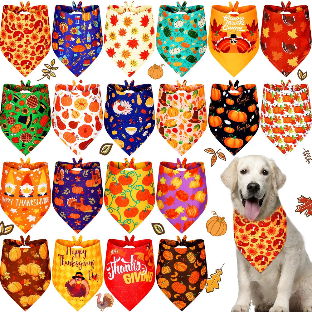 Weewooday pumpkin-dog-bandana-set offers festive style for holiday photos and parties.