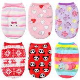 Weewooday puppy clothes 6 styles pack for winter warmth and style.