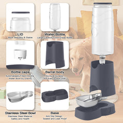 Wefeedy 8L pet waterer dishwasher-safe bowl for simple maintenance.