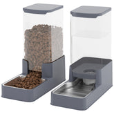 Wefeedy feeder stainless bowl grey highlights durable, easy-clean feeding for pets.