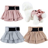 Wegreeco dog diapers female small pack worn for secure fit during routine house training.