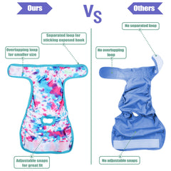Wegreeco colorful dog diapers collection 3-colors — stylish, reusable option for daily wear.