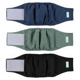 Wegreeco washable male dog belly band in blue pattern keeps rugs dry with leak-free design