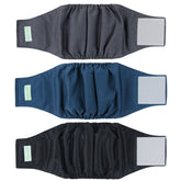Wegreeco belly band in black shows three-pack versatility for small dogs