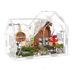 WEIKEJINA acrylic jumping spider enclosure front view for clear visibility
