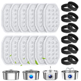 WEIKEY cat fountain filter pack keeps water clear for healthier hydration.