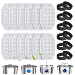 WEIKEY cat fountain filter pack keeps water clear for healthier hydration.
