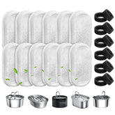 WEIKEY cat fountain filters 12-pack for compatible stainless fountains.