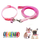 WeimoMonkey pink small cat collar with bell for cute daily wear and audible alerts.
