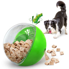 WELIKEIT interactive dog treat toy with rolling action promotes mental engagement.