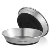 Wellbro cat bowls with wide shallow design reduce whisker contact during meals.
