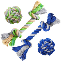 Wellbro pet chew rope toy ball close-up for durable, dental-friendly play.