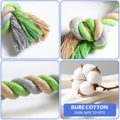 Wellbro pet chew rope toy puppy playing for exercise and bonding time with owner.