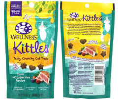 Wellness Kittles serving bowl scene, crunchy treats for training rewards.
