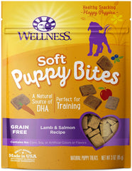Wellness puppy-treats two-pack packaging highlights value for training rewards