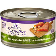 Wellness Signature grain-free wet cat food liver cans with savory, protein-forward option