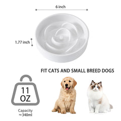 Welloyed ceramic bowl with non-slip base reduces spills during meals.