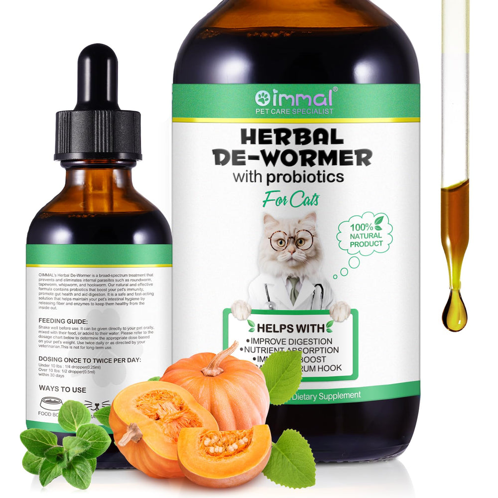 WELOSUER cat drops bottle demonstrates easy daily dosing for digestive support