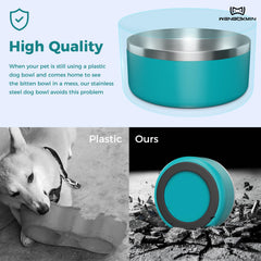 WENBOKMIN dog bowl dishwasher-safe for easy cleaning after meals