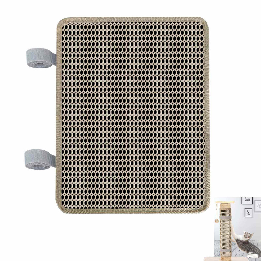 WENIFU cat nail file scratcher wrapped around a post for stable grooming.