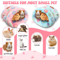 Wenqik guinea pig hideout pink plush interior creates a soft, warm nap zone.