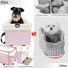 WENRENER dog car seat double-protection-harness enhances secure restraint.